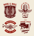 set music-themed vector image vector image