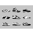 sneakers icons vector image vector image