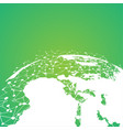 dotted world with connections vector image vector image