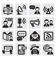 social media icons vector image