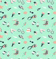 summer beach party seamless pattern seashells vector image vector image