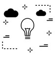 bulb icon vector image