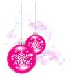 christmas balls vector image