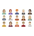 flat characters vector image vector image