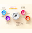 infographic step design concept vector image vector image