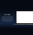 laptop banner vector image vector image