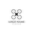 drone logo vector image