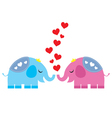 elephant in love vector image