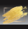 gold paint glittering textured art and golden vector image vector image