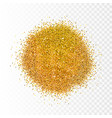 gold sparkles on transparent vector image vector image