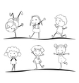 kids activity vector image