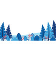 winter nature background with landscape pattern vector image