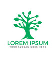 green tree logo vector image