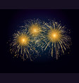 holiday fireworks background happy new vector image vector image