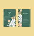 thai flowers wedding card design vector image vector image