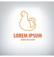 chicken logo vector image vector image