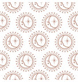 seamless pattern with celestial sun moon star vector image