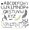 hand drawn design elements vector image