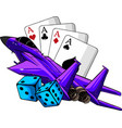 jet fighter on white vector image
