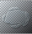 modern concept broken cloud glass vector image