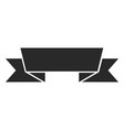 black ribbon badge blank decorative element vector image vector image