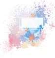 color background of paint splashes vector image vector image