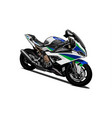 motorcycle sport vector image vector image