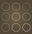 set wreaths vector image vector image
