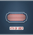 fourth of july national holiday banner vector image vector image