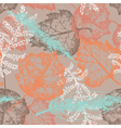 seamless pattern with autumn leafs vector image