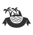 summer beach holiday logo template icon brand vector image vector image