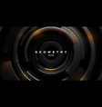 abstract background with concentric black shapes vector image vector image