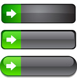 arrow button set vector image