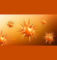 coronavirus background corona virus or sars cells vector image