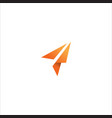 paper airplane vector image
