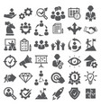 set of management icons contains vector image vector image
