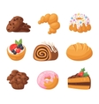 cookie cakes isolated vector image