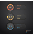infographics elements numbers template vector image vector image