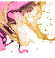 pink gold alcohol ink smoke splash vector image vector image