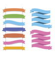 ribbon set vector image