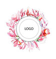 watercolor template for logotype vector image vector image