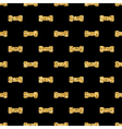 dumbbell big geometric seamless pattern gold black vector image