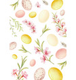 happy easter watercolor hand painted vector image vector image