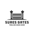home gate logo design vector image vector image