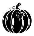 pumpkin icon simple black style vector image