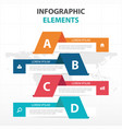 abstract colorful banner business infographics vector image