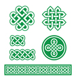 celtic irish patterns and braids st patricks day vector image vector image