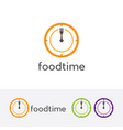 eat time logo vector image