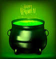 halloween witches cauldron drawing vector image vector image