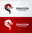 dragon logo vector image vector image